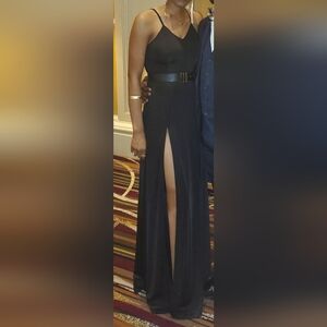 AEOM Black Two Slit Maxi Dress Small